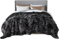 Bedsure GentleSoft Fluffy Tie Dye Black King Size Blanket by Unknown