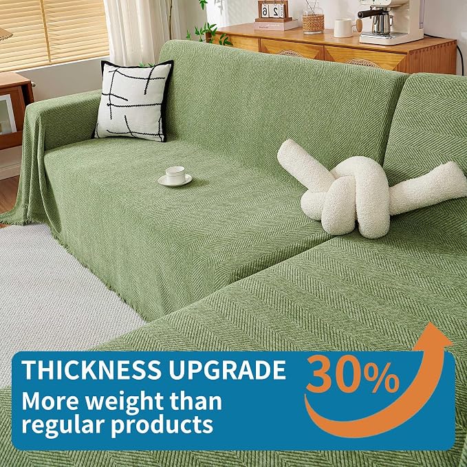 HAOMAIJIA Chenille Couch Cover Sofa Covers - Image 5
