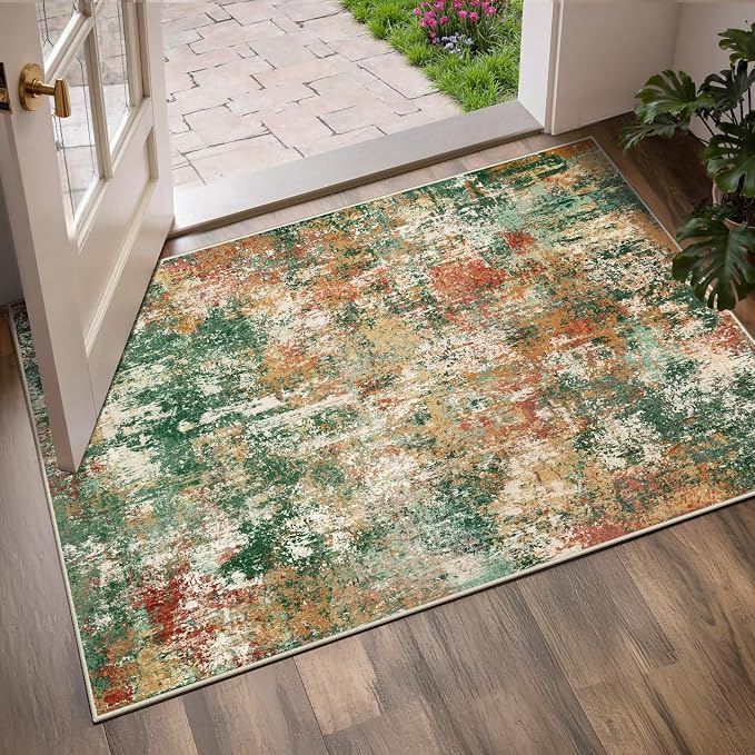 RELEANY Washable 3'x5' Abstract Area Rug - Image 3