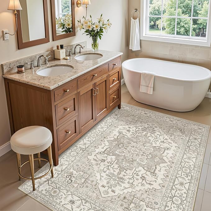 Madane Washable Entry Rug 3x4 Area Rugs - Image 2