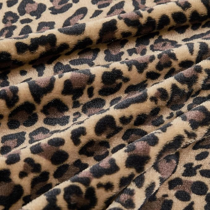 Edenleaf Leopard Print Blanket Fleece Throw - Image 8