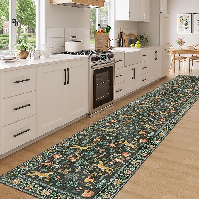 DUKINO 3x16 Hallway Runner Rug, Washable Animal Rug - Image 3