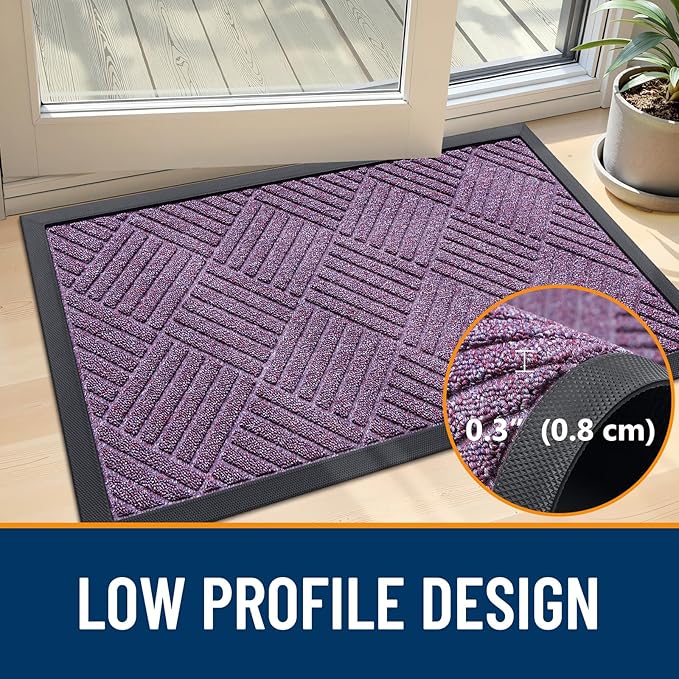 OLANLY Front Door Mat Outside Entrance 47x23, Waterproof Heavy-Duty Doormat | - Image 5