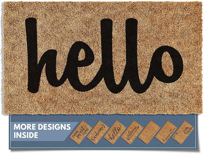 Barnyard Designs Front Door Welcome Mat | Printed Polyester Outdoor Rug by BarnyardDesigns