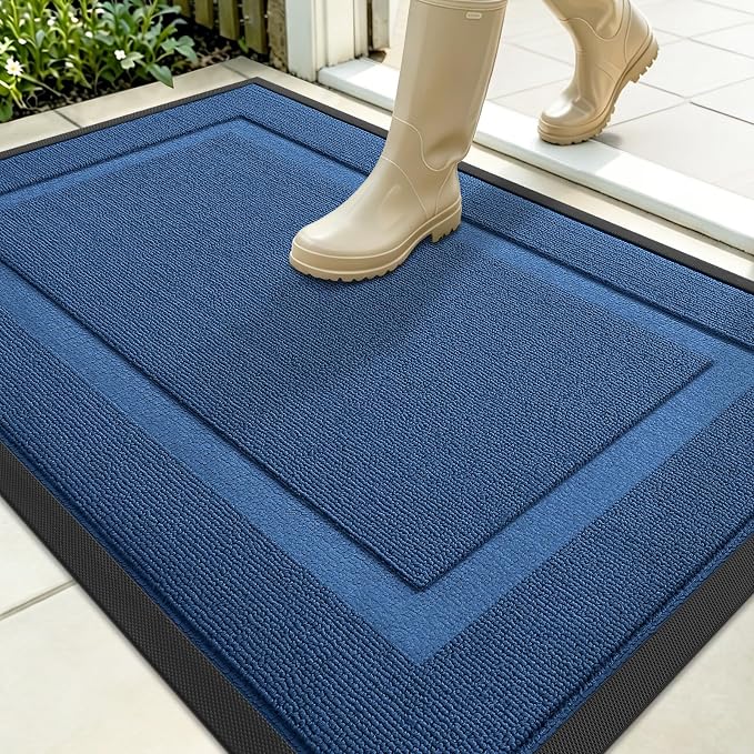 OLANLY Front Door Mat Outside 35x23, All-Season Heavy-Duty Rubber Doormat | by OLANLY