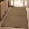 3x5 ft Area Rug Entryway Runner Kitchen Rugs Non Slip Dark Brown | Boho Woven by YDKGL