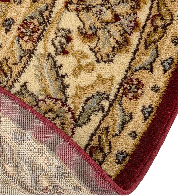 Rugs.com Aditi Collection Rug – 4x6 Oval Red Medium-Pile Rug Perfect - Image 8