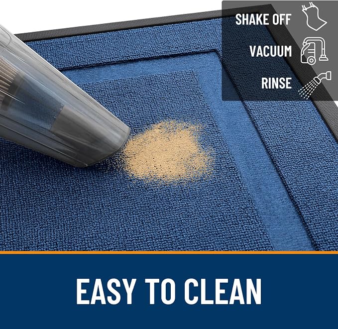 OLANLY Front Door Mat Outside 47x32, All-Season Heavy-Duty Rubber Doormat | - Image 5