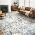 LOONGRUG Area Rug 5x7 Washable Neutral Modern Living Room Rugs Blue | Abstract by LOONGRUG