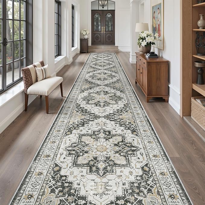 Madane Hallway Runner Rug 3x18 Washable Kitchen Runners 18ft, Soft Low-Pile - Image 3