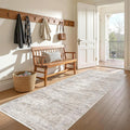 3x8 Runner Rug Non Slip, Washable Hallway Runner Rug, Taupe | Neutral Rugs by Restydon