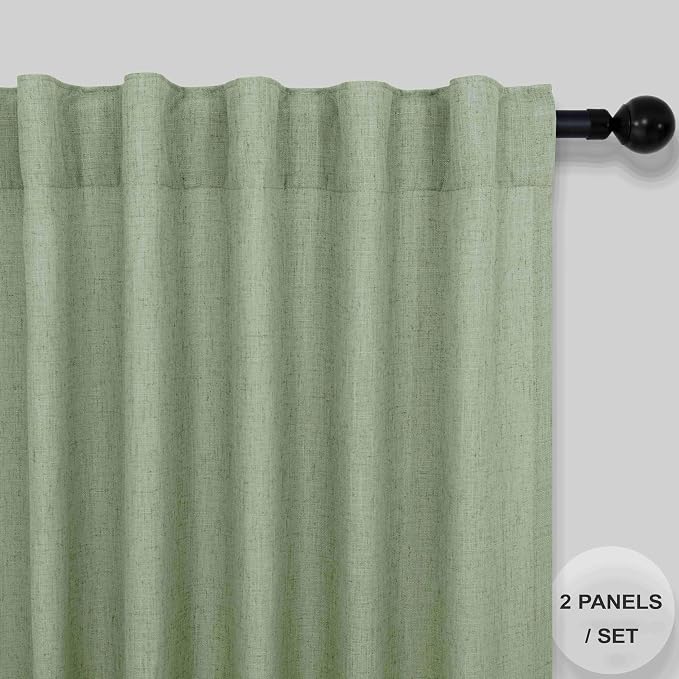 Sage Green Curtains 38 Inch Width - Image 9