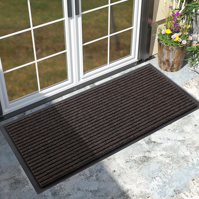 Yimobra Front Door Mat Outdoor Indoor Entrance, 100% Waterproof All-Season All by Yimobra