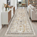 Madane Hallway Runner Rug 3x12 Washable Kitchen Runners 12ft, Soft Low-Pile by Madane