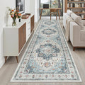Madane Hallway Runner Rug 3x12 Washable Kitchen Runners 12ft, Soft Low-Pile by Madane