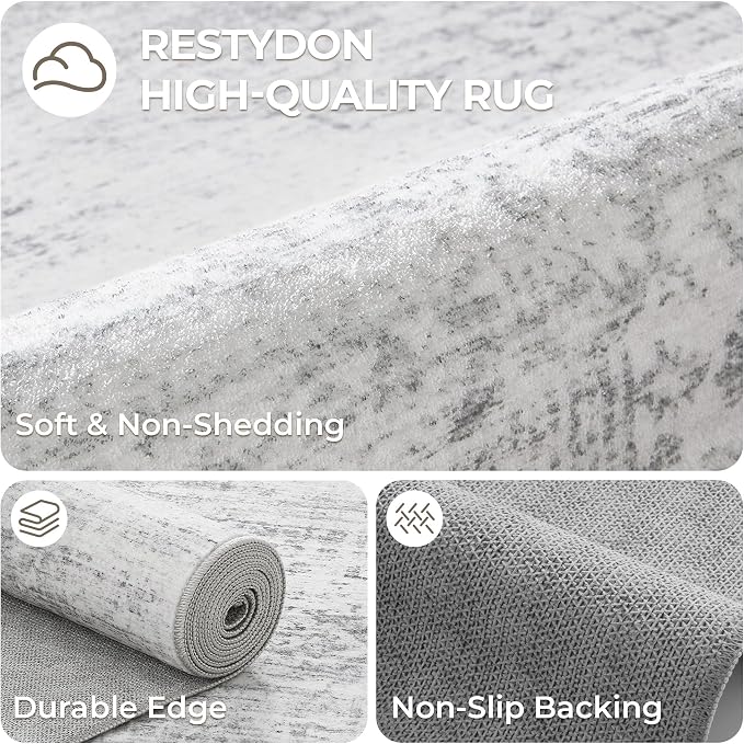 2x10 Runner Rug Non Slip, Washable Hallway Runner Rug, Laundry Room, Soft - Image 7