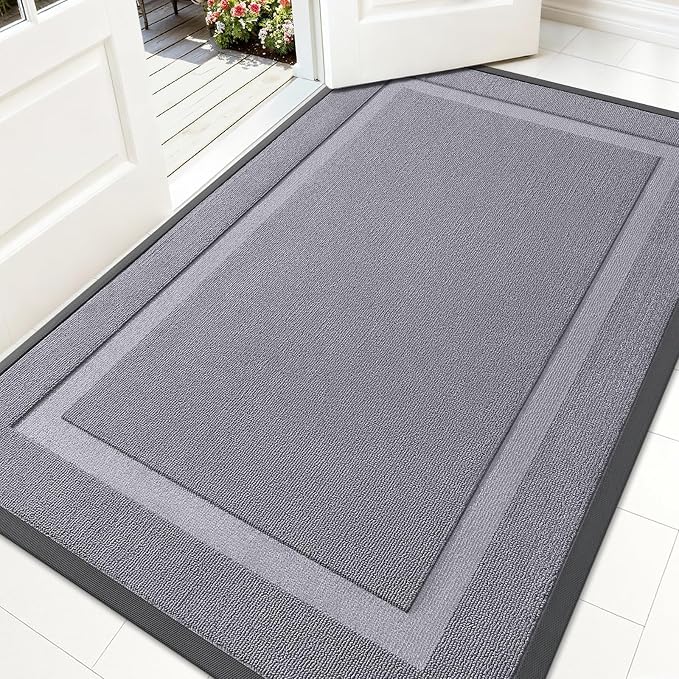 OLANLY Front Door Mat Outside 71x47, All-Season Heavy-Duty Rubber Doormat | by OLANLY