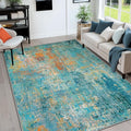 RELEANY Washable 6'x9' Abstract Area Rug by RELEANY