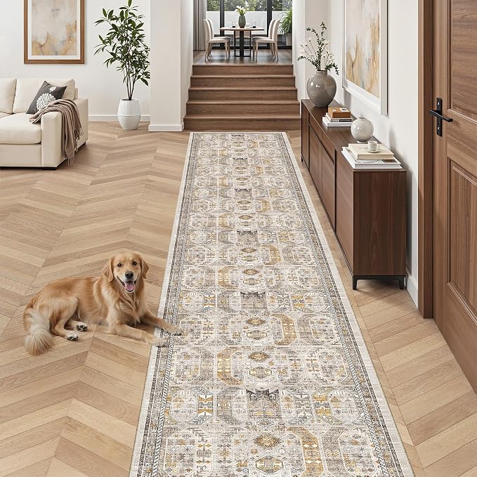 Madane Hallway Runner Rug 2'6''x16' Kitchen Runners Vintage, Entryway and by Madane