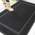OLANLY Front Door Mat Outside 47x32, All-Season Heavy-Duty Rubber Doormat | Jet by OLANLY