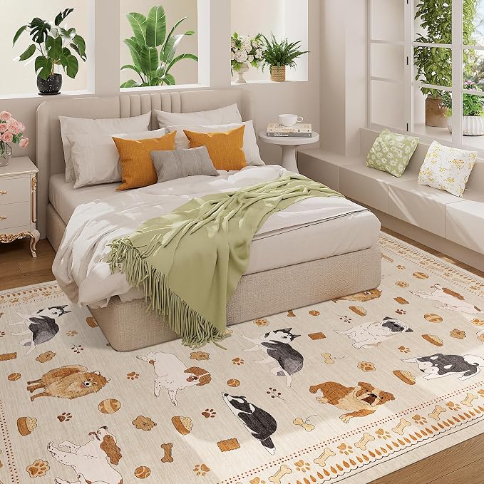 DUKINO 6x9 Washable Dog Area Rug - Image 5