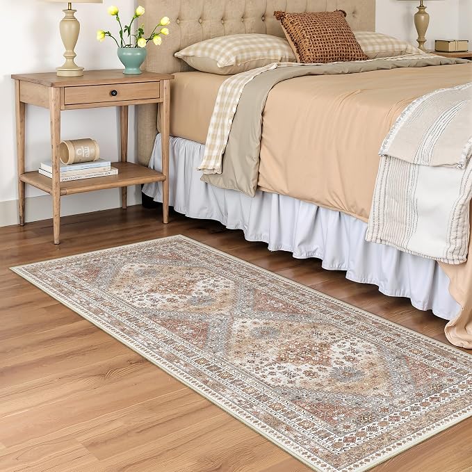 Runner Rug 2x6 Vintage Non Slip Washable Rugs - Image 4