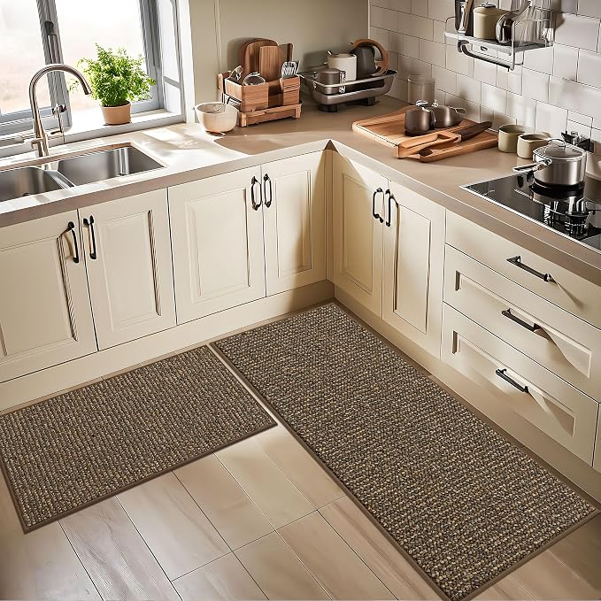 BEQHAUSE Kitchen Rugs and Mats 2PCS Non-Slip, Machine Washable Rugs - Image 8