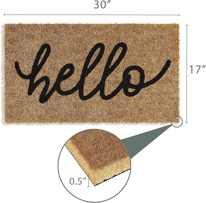 Barnyard Designs Front Door Welcome Mat | Printed Polyester Outdoor Rug - Image 3