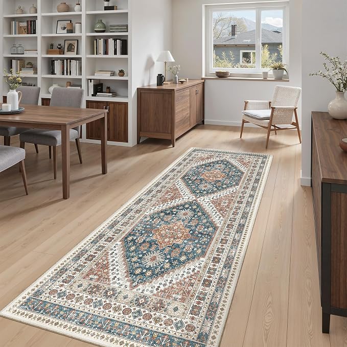 Madane Hallway Runner 3x8, Kitchen Rugs Washable Entry Rug, Soft Low-Pile - Image 3