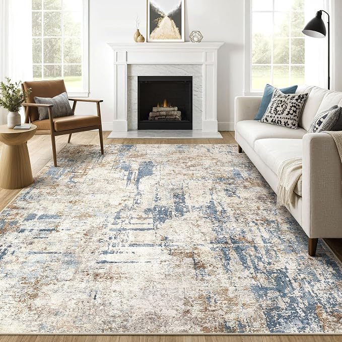 LOONGRUG 9x12 Area Rug Washable Large Neutral Modern Living Room Rugs | by LOONGRUG