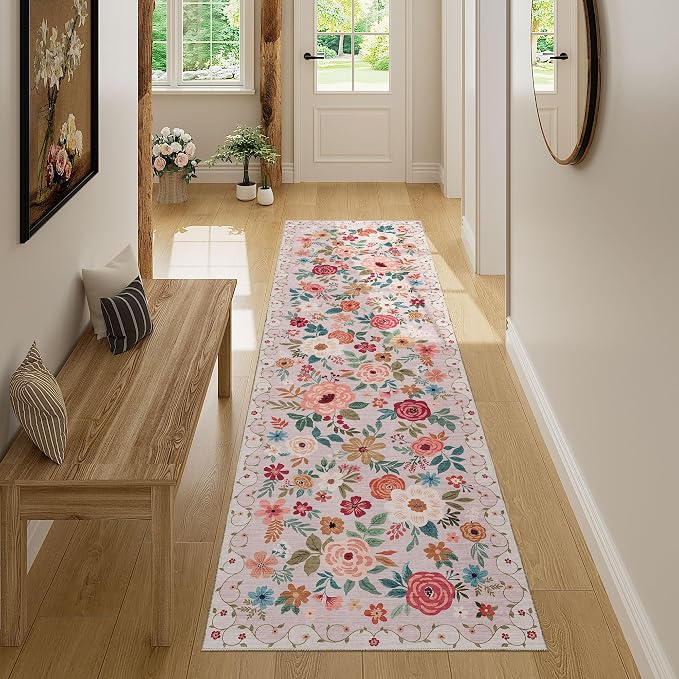 DUKINO 2x7 Runner Rug for Hallway, Washable Runner Rug Non Slip, Soft Indoor - Image 4