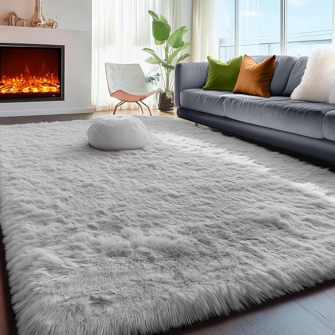 Ultra Soft Fluffy Area Rugs for Bedroom Boys, Soft Plush Furry Bedside Rug by PAGISOFE