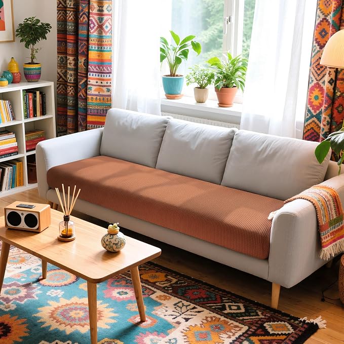 Hokway Couch Cushion Covers Stretch Cushion Covers Sofa Seat Cushion Slipcover - Image 2