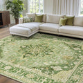 RELEANY Washable Area Rug, Water Repellent, Pet Friendly, Vintage Floral Boho by RELEANY
