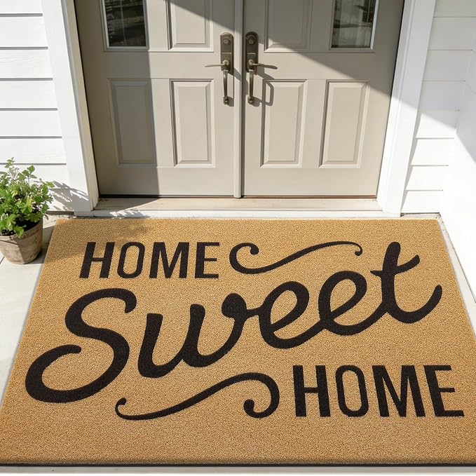 OLANLY Front Door Mat, Low Profile Doormat, Stain and Fade Resistant, - Image 2