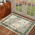 GarveeHome Small Sage Green Entryway Rug, 2x3 Washable Front Door Rug Indoor by GarveeHome