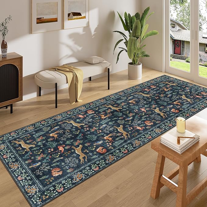 DUKINO 3x8 Runner Rug, Animal Washable Runner Rug - Image 3