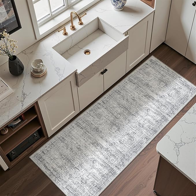 2x5 Rug Runners for Hallways Non Slip, Kitchen Rugs, Nursery Room, Soft Runner by Restydon