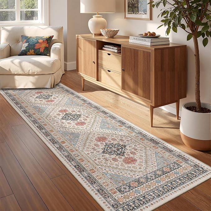 Kitchen Runner Rug Non Slip Washable Rugs 2.5x8, Carpet Runner by Restydon