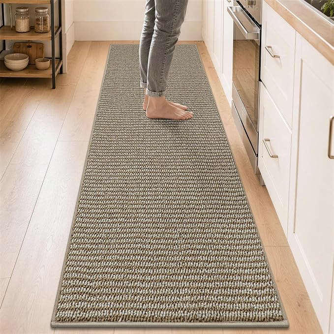 BEQHAUSE Kitchen Runner Rugs 24"x96", Kitchen Mats by BEQHAUSE