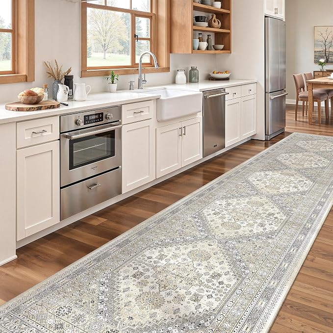2'6 x 12' Runner Rug Non Slip, Washable Kitchen Rugs, Living Room, Long Rug - Image 8