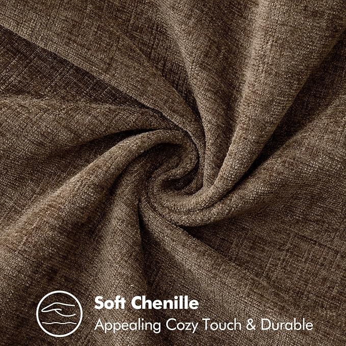 MIULEE Decorative Couch Throw Pillow Covers 18x18 Inch Brown 2 Pack | Farmhouse - Image 3