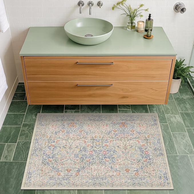 Washable Bathroom Rugs, Non-Slip Small Throw Rug - Image 4