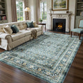 6x9 Area Rugs - Washable Vintage Retro Living Room Rug, Soft Ultra Thin Non by Yarooge
