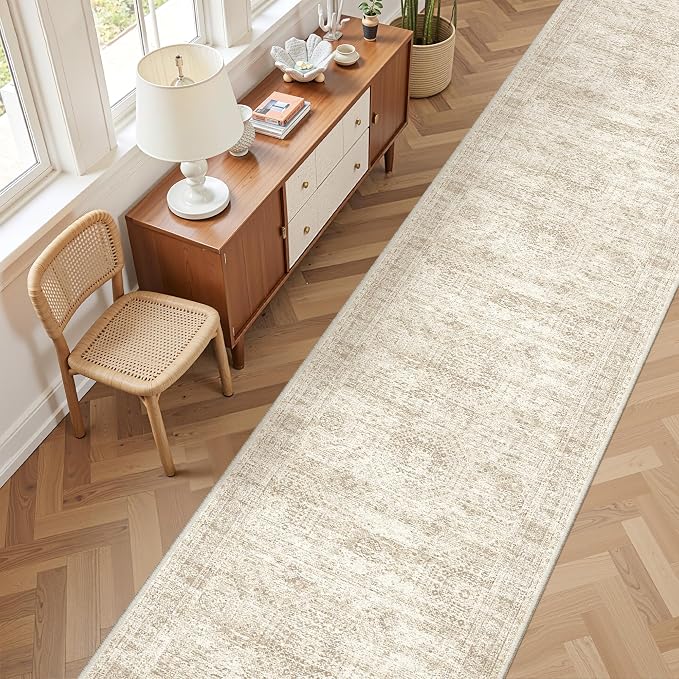 2'6 x 16' Runner Rug Non Slip, Washable Kitchen Rugs, Living Room, Extra Long - Image 5