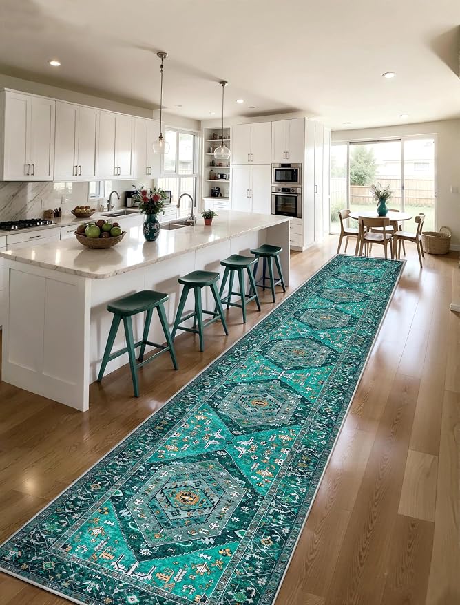 SERISSA 2'6"x18' Washable Non Slip Boho Runner Rug by SERISSAHomeDecorCollection