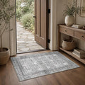 Schweek 2x3 Entryway Rug Non-Slip Washable Vintage Area Rugs Grey Door Mat | by Schweek