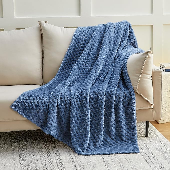 EXQ Home Soft Fleece Blanket Full Size – Cozy Lightweight 3D Imitation Turtle - Image 3