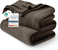 Bedsure GentleSoft Fleece Blanket Twin Size Brown by Unknown