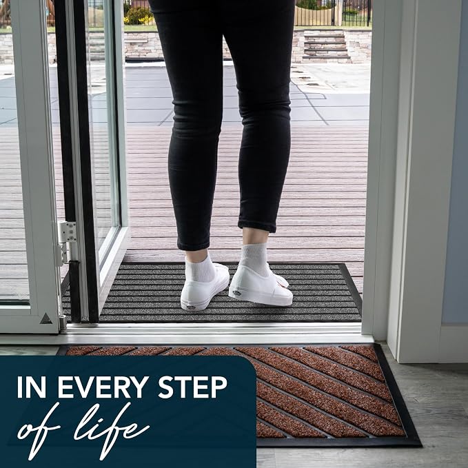 ubdyo Extra Durable Door Mat Outside Entrance | Dirt Trapping, Non-Slip Backing - Image 9